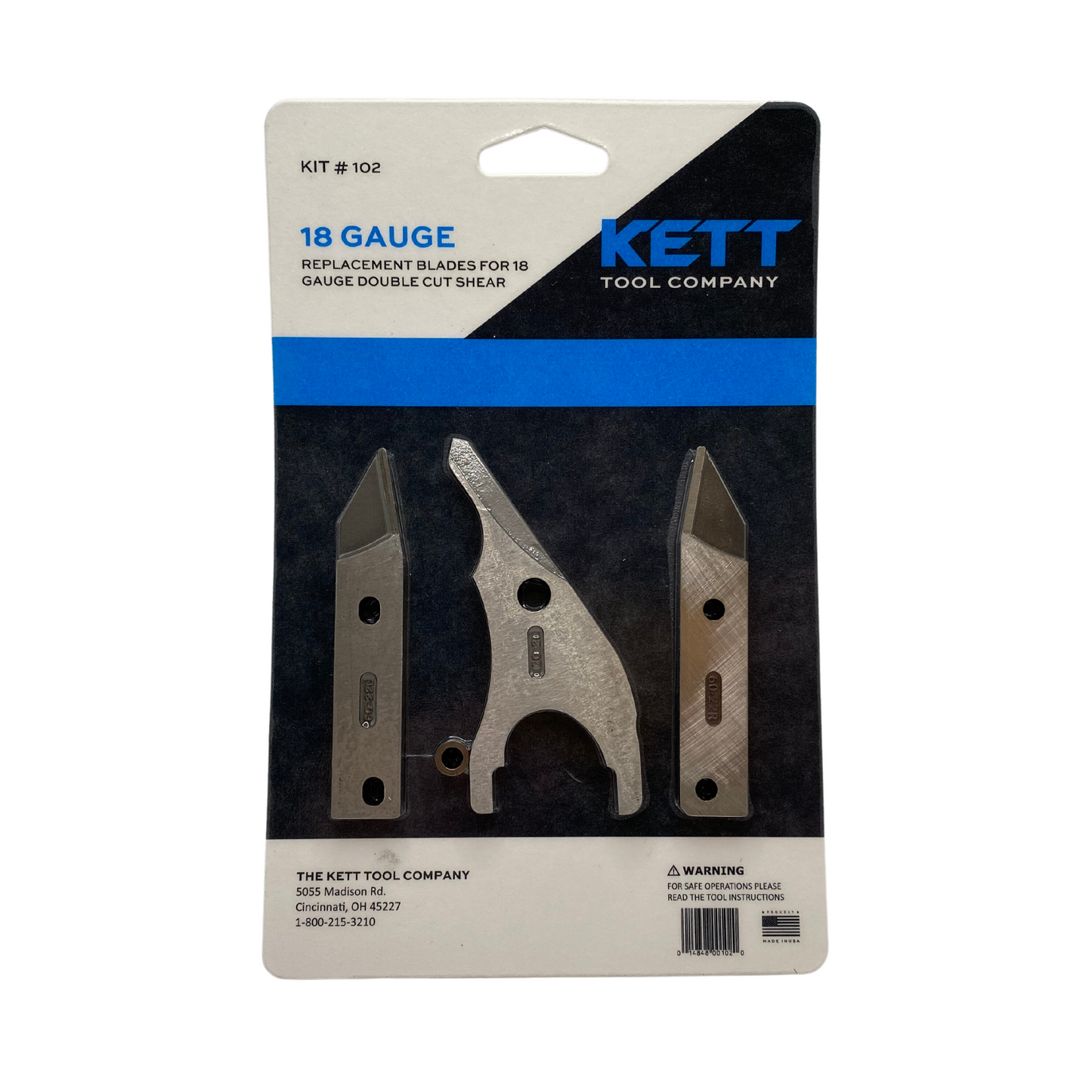 KIT #102 - Cuchillas de repuesto para tijeras de corte doble calibre 18