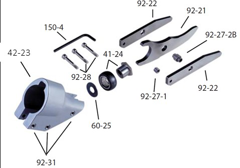 Exploded parts diagram — Shear Head