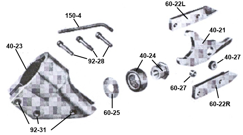 Exploded parts diagram — Shear Head